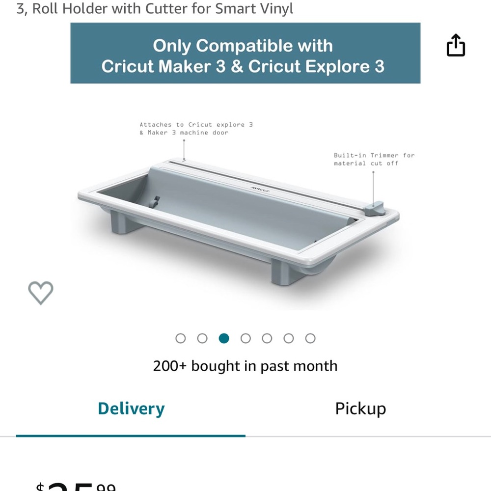 Cricut roll holder for maker 3 and explore 3